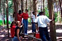 The team traverse